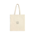 Faith Over Fear Canvas Tote Bag — Minimal Inspirational Grocery & Everyday Shopper