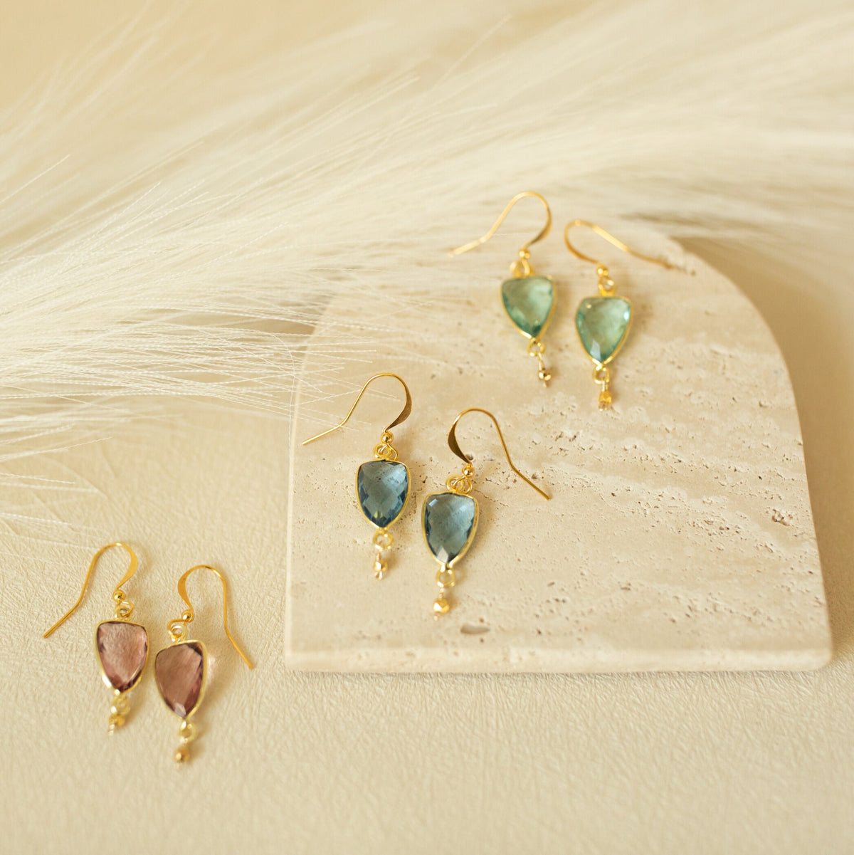 London Blue Gold Isla Earrings